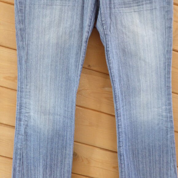 7 for All Mankind Light Wash Blue Straight Boot Leg Jeans Pants Size 27 - Picture 4 of 13